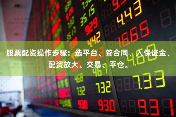 股票配资操作步骤：选平台、签合同、入保证金、配资放大、交易、平仓。